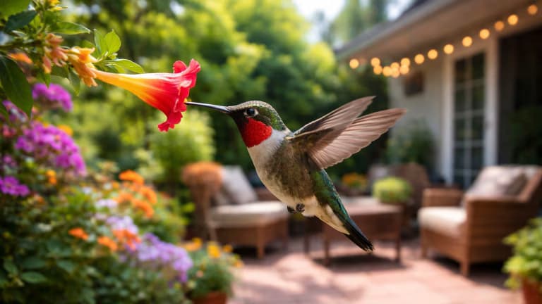 Claves para convertir tu jardín en refugio de colibríes