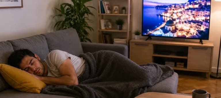 ¿Qué le pasa a tu salud si duermes con el televisor encendido?